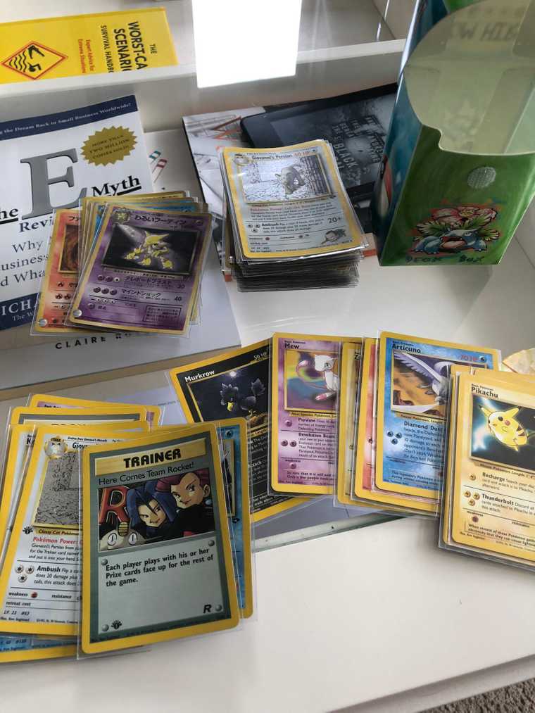 The Pokémon collection unearthed from my parent's attic. (This might explain my draw to NFTs).